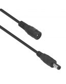 DC Удължител DeTech, 5.5x2.1 M/F, 10m, Черен - 18374