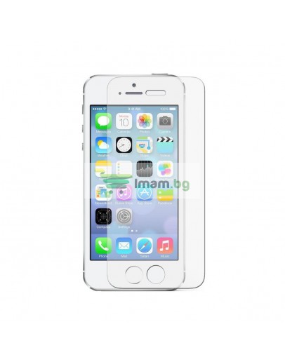 Стъклен протектор DeTech, за iPhone 5/5S, 0.3 mm, Прозрачен - 52026