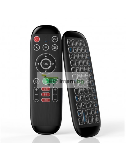 Универсално дистанционно No brand M6, Air mouse, USB 2.4GHz, Микрофон, IR програмируемо, Черен - 13057