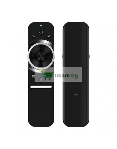 Универсално дистанционно No brand R1, Air mouse, USB 2.4GHz, Микрофон, IR програмируемо, Черен - 13044
