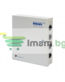 Импулсен захранващ блок No brand, 12V/5A, 9 Изхода, Метална кутия, Сив - 343