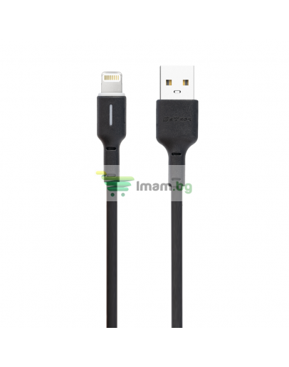 Кабел за данни DeTech DE-C37i, Lightning, 1.0m, Черен - 40195