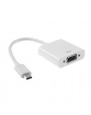 Преходник, No brand, USB Type-C към VGA, Бял - 18297 Преходник, No brand, USB Type-C към VGA, Бял - 18297