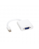 Преходник DeTech Mini DP M - VGA , 10см, Бял - 18155