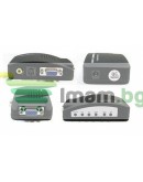Конвертор DT AV към VGA, Черен - 18256