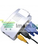 Конвертор, No brand, VGA към AV/S-Video+VGA, Сребрист - 18299