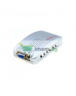 Конвертор, No brand, VGA към AV/S-Video+VGA, Сребрист - 18299