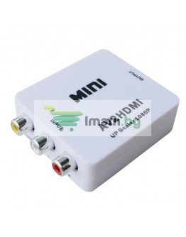 Конвертор No brand AV към HDMI, Бял - 18257