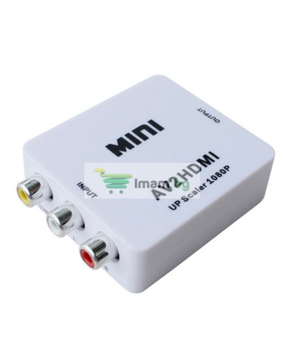 Конвертор No brand AV към HDMI, Бял - 18257