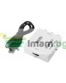 Конвертор, No brand, HDMI към AV (3RCA), Бял - 18301