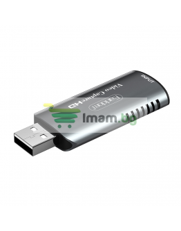 Външна Capture карта Earldom ET-W16, USB, HDMI, Full HD, Сив - 40234