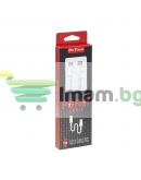 Кабел за данни DeTech DE-C29PDL, Type-C - Lightning, PD, 1.0m, Бял - 40113
