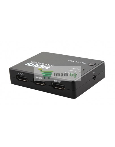 Суич No brand 3 port HDMI, Черен - 18226