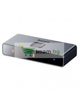HDMI сплитер Baseus Matrix, 4K, Двупосочен, Сив - 40393
