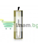 Кабел за данни iPhone Lighting, Remax Rings RC-024, Ключодържател, Бял - 14340