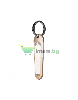 Кабел за данни iPhone Lighting, Remax Rings RC-024, Ключодържател, Бял - 14340