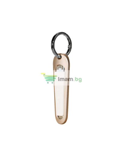 Кабел за данни iPhone Lighting, Remax Rings RC-024, Ключодържател, Бял - 14340