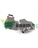 HDMI удължител, No brand, През LAN CAT-5e/6, Черен - 17165