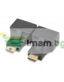 HDMI удължител, No brand, През LAN CAT-5e/6, Черен - 17165