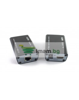 Удължител No brand HDMI-CAT-HDMI 60M, черен - 18228