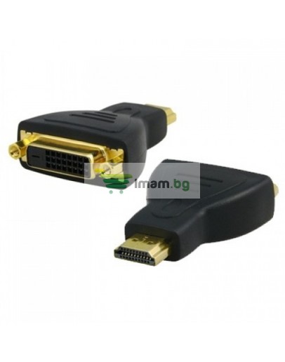 Преходник No brand, DVI F - HDMI, Черен - 17101