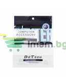 Преходник DeTech HDMI F - HDMI F, Черен - 17106