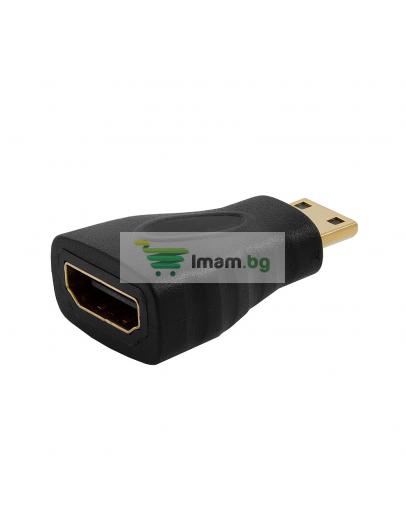 Преходник No brand, HDMI F към Mini HDMI, Черен - 17128
