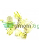 Букси No brand, RJ-45, 30 бр в пакет, Различни цветове - 17138