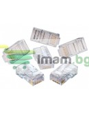 Букси No brand, RJ-45, 1000 бр. в пакет, Прозрачни - 17113