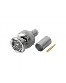 Конектор DeTech, BNC M, RG6, 75Ohm, 10бр. - 17169