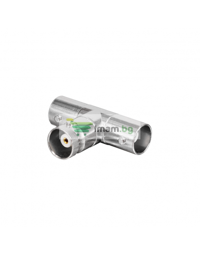 Конектор DeTech, BNC F - 2xBNC F,10бр. - 17173