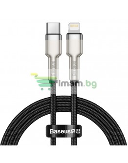 Кабел за данни Baseus Cafule, Type-C - Lightning, 20W, 1.0m, Черен - 40475