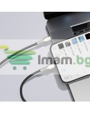 Кабел за данни Baseus Cafule, Type-C - Lightning, 20W, 1.0m, Черен - 40475