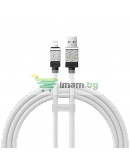 Кабел за данни Baseus CoolPlay, Lightning, 1.0m, Бял - 40454