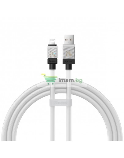 Кабел за данни Baseus CoolPlay, Lightning, 1.0m, Бял - 40454