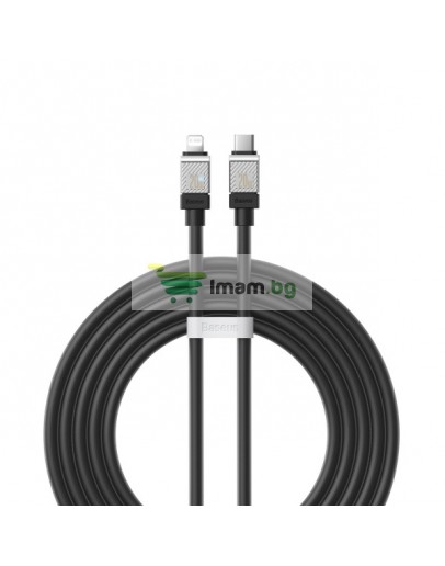 Кабел за данни Baseus CoolPlay, Type-C - Lightning, 20W, 1.0m, Черен - 40452