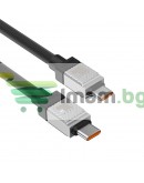 Кабел за данни Baseus CoolPlay, Type-C - Type-C, 100W, PD, 1.0m, Черен - 40441