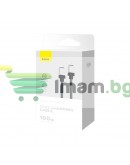 Кабел за данни Baseus CoolPlay, Type-C - Type-C, 100W, PD, 1.0m, Черен - 40441