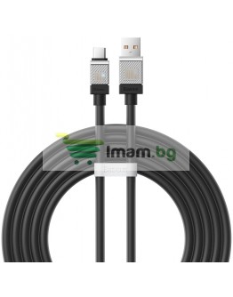 Кабел за данни Baseus CoolPlay, Type-C, 100W, 2.0m, Черен - 40447