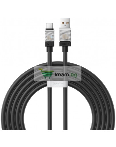 Кабел за данни Baseus CoolPlay, Type-C, 100W, 2.0m, Черен - 40447