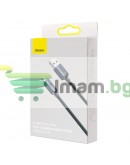 Кабел за данни Baseus Crystal Shine, Lightning, 2.0m, Черен - 40466