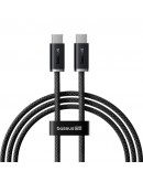 Кабел за данни Baseus Dynamic 3, Type-C - Type-C, 100W, PD, 1.0m, Черен - 40421 Кабел за данни Baseus Dynamic 3, Type-C - Type-C, 100W, PD, 1.0m, Черен - 40421