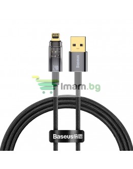 Кабел за данни Baseus Explorer, Lightning, 1.0m, Черен - 40462