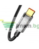 Кабел за данни Baseus Explorer, Type-C, 100W, 1.0m, Черен - 40488