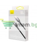 Кабел за данни Baseus Glimmer, Type-C, 100W, 1.0m, Черен - 40480