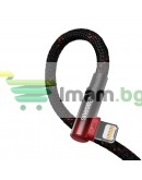 Кабел за данни Baseus MVP 2 Elbow, Lightning, 1.0m, Черен - 40461