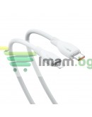 Кабел за данни Baseus Pudding, Type-C - Lightning, 20W, 2.0m, Бял - 40434