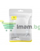 Кабел за данни Baseus Pudding, Type-C - Lightning, 20W, 2.0m, Бял - 40434