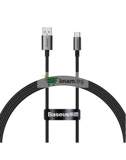 Кабел за данни Baseus Superior, Type-C, 100W, 1.0m, Черен - 40449