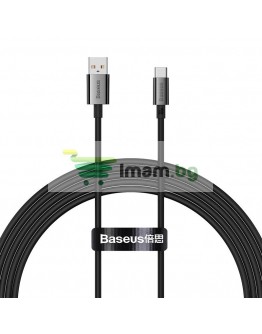 Кабел за данни Baseus Superior, Type-C, 100W, 2.0m, Черен - 40450